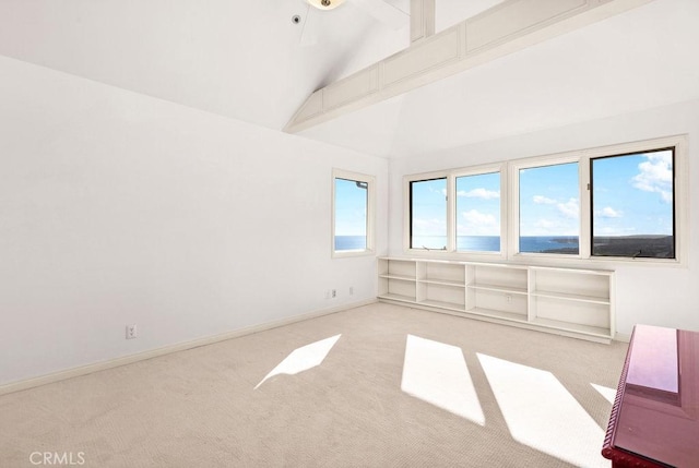 776 Avenida Salvador, San Clemente, CA 92672 - carpeted spare room with baseboards and high vaulted ceiling