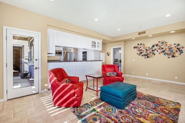776 Avenida Salvador, San Clemente, CA 92672 - living area with recessed lighting, baseboards, and visible vents