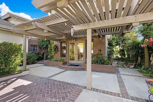776 Avenida Salvador, San Clemente, CA 92672 - view of patio / terrace featuring a pergola and french doors
