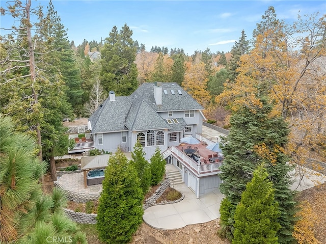 26122 Augusta Dr, Lake Arrowhead, CA 92352 - drone / aerial view with a view of trees