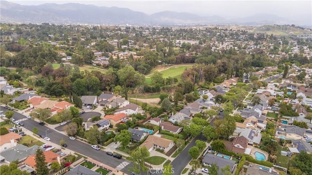 11652 Mclennan Ave, Granada Hills, CA 91344 - aerial view with a residential view and a mountain view