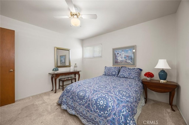2574 W Heffron Dr, Anaheim, CA 92804 - carpeted bedroom with a ceiling fan and baseboards