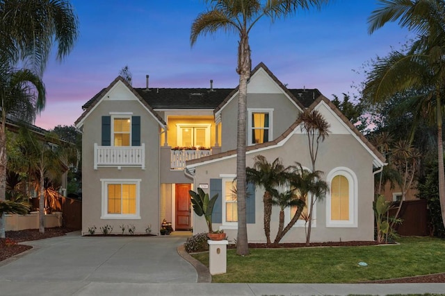 2258 Aventurine Pl, Carlsbad, CA 92009 - view of front of property with a balcony and stucco siding