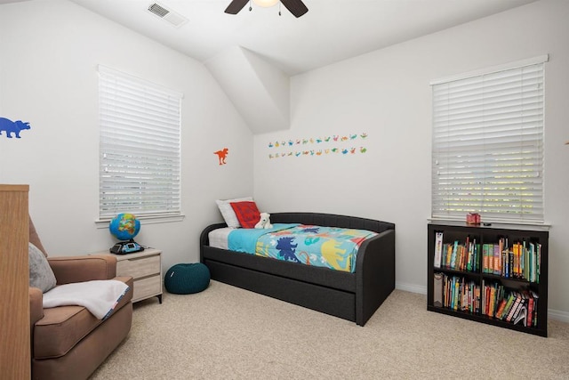 2258 Aventurine Pl, Carlsbad, CA 92009 - bedroom featuring carpet floors, multiple windows, and a ceiling fan