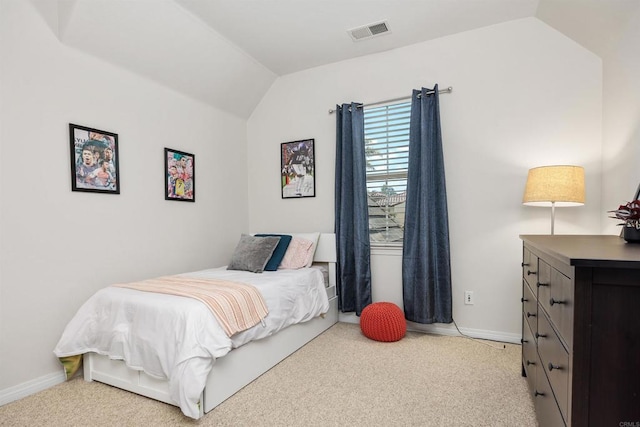 2258 Aventurine Pl, Carlsbad, CA 92009 - bedroom featuring carpet, vaulted ceiling, and baseboards