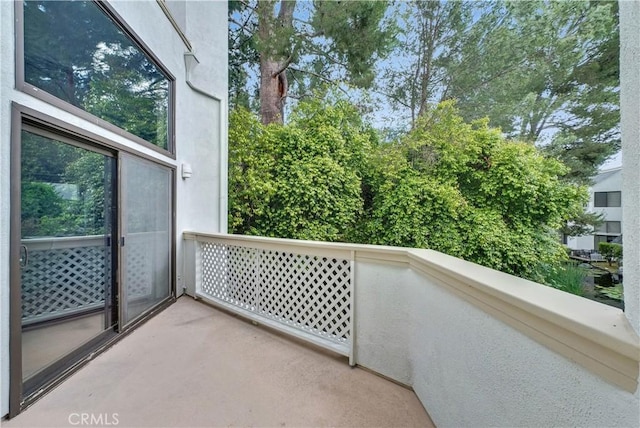 view of balcony