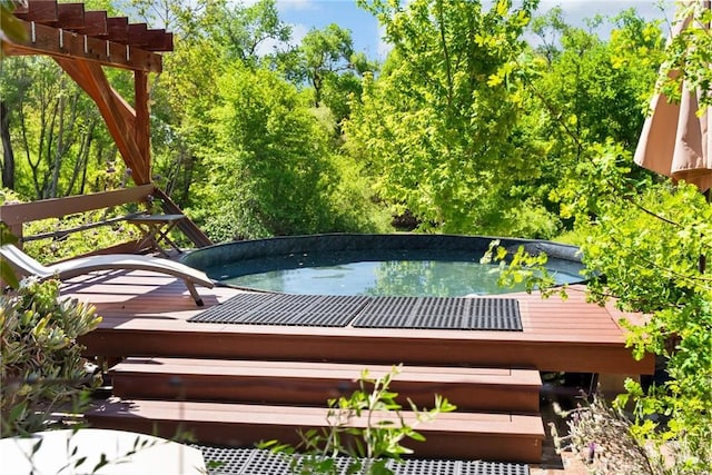 26231 Wilson St, Los Molinos, CA 96055 - view of swimming pool with a jacuzzi