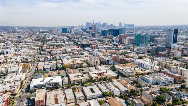 aerial view with a view of city