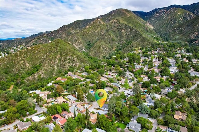 exterior space featuring a mountain view