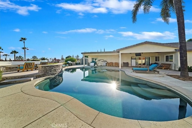 9179 Hidden Farm Rd, Rancho Cucamonga, CA 91737 - outdoor pool featuring a patio