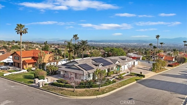 9179 Hidden Farm Rd, Rancho Cucamonga, CA 91737 - bird's eye view with a residential view and a mountain view