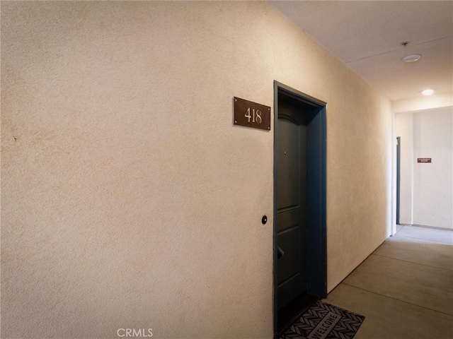 view of corridor