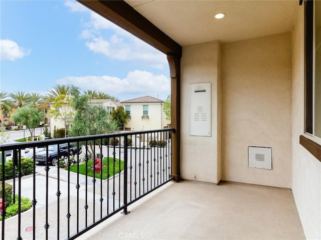 view of balcony