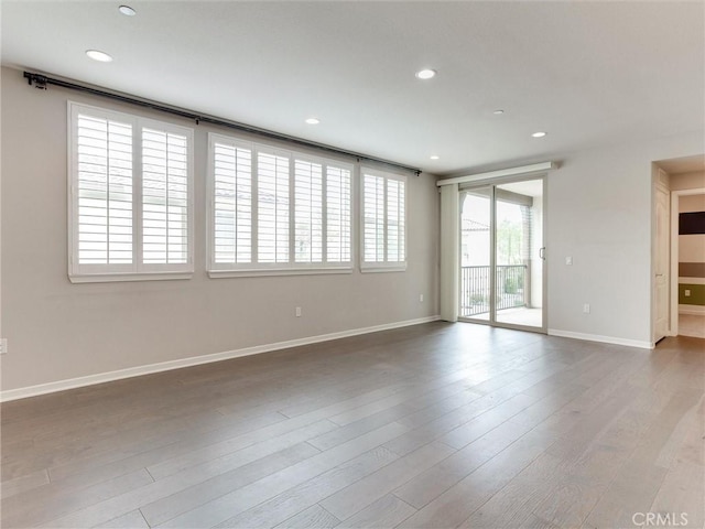 418 Maravilla Ln, Brea, CA 92823 - unfurnished room featuring baseboards, recessed lighting, and wood finished floors