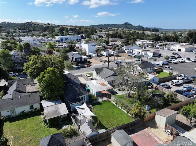 aerial view featuring a residential view