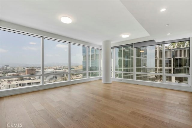 877 Francisco St Unit 2402, Los Angeles, CA 90017 - unfurnished sunroom featuring a view of city