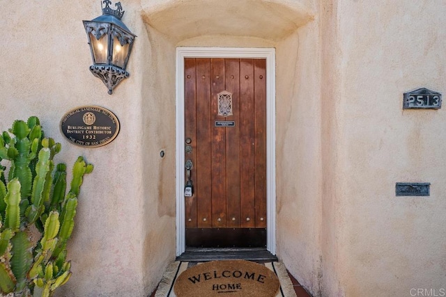 view of entrance to property