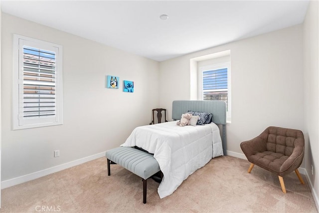 2710 Santa Fiora Dr, Corona, CA 92882 - bedroom with baseboards, multiple windows, and light carpet