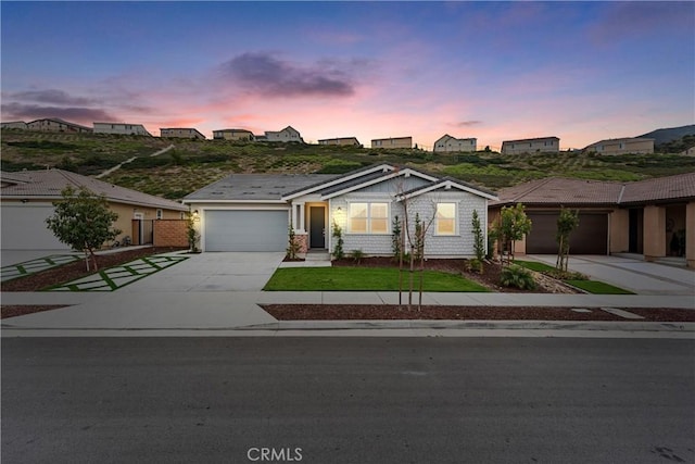 2710 Santa Fiora Dr, Corona, CA 92882 - ranch-style house with a garage, a front lawn, and concrete driveway