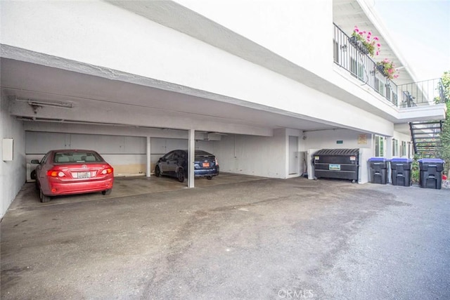 view of car parking