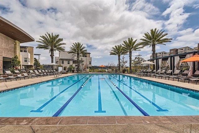 community pool featuring a patio