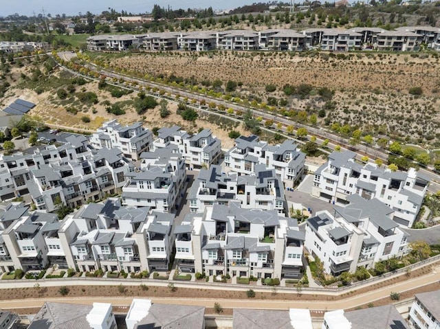 bird's eye view with a residential view