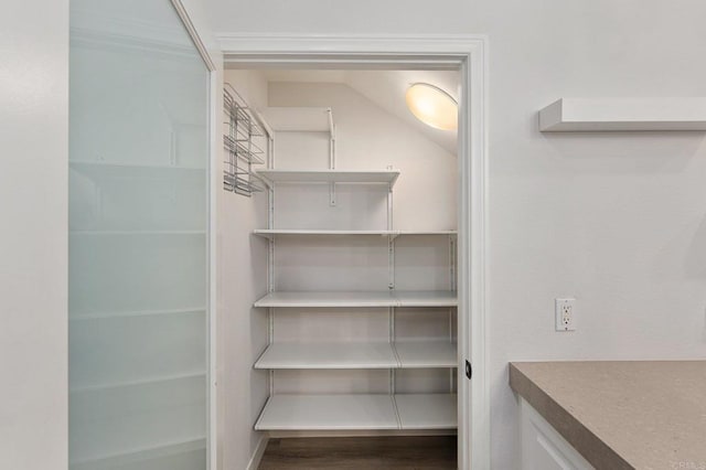 view of storage area