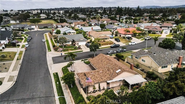 aerial view featuring a residential view
