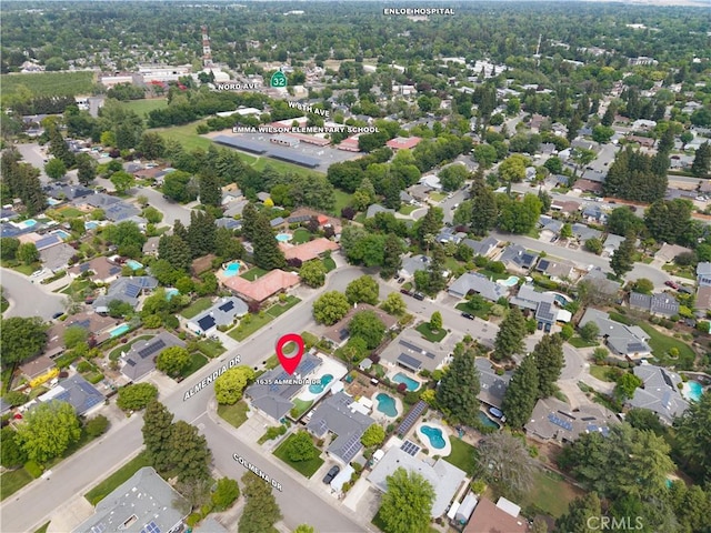 birds eye view of property