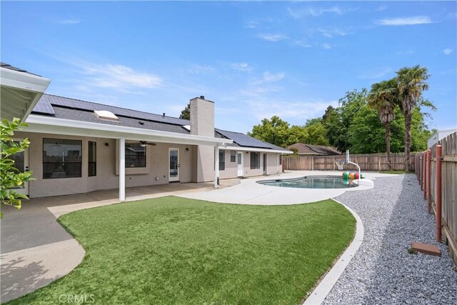 1635 Almendia Dr, Chico, CA 95926 - view of yard featuring ceiling fan and a patio