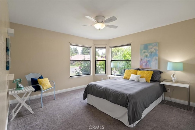 1635 Almendia Dr, Chico, CA 95926 - carpeted bedroom featuring baseboards and ceiling fan