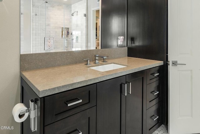 5580 Bromely Dr, Oak Park, CA 91377 - bathroom with a stall shower and vanity