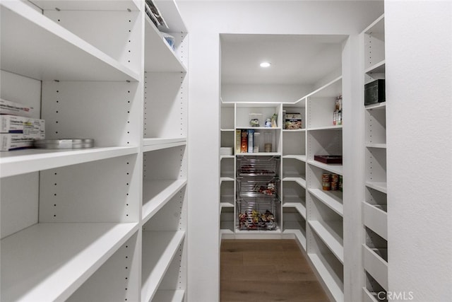 view of storage area