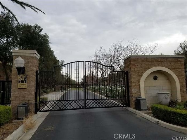 view of gate featuring central AC