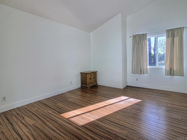 15408 Glentree Rd, Valley Center, CA 92082 - spare room featuring wood finished floors and lofted ceiling
