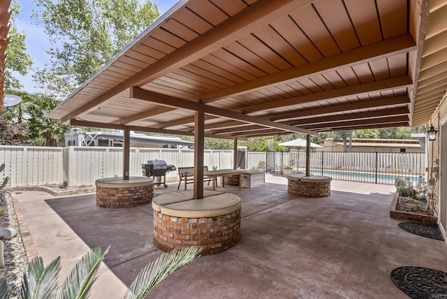 15408 Glentree Rd, Valley Center, CA 92082 - fenced backyard with a patio and a grill