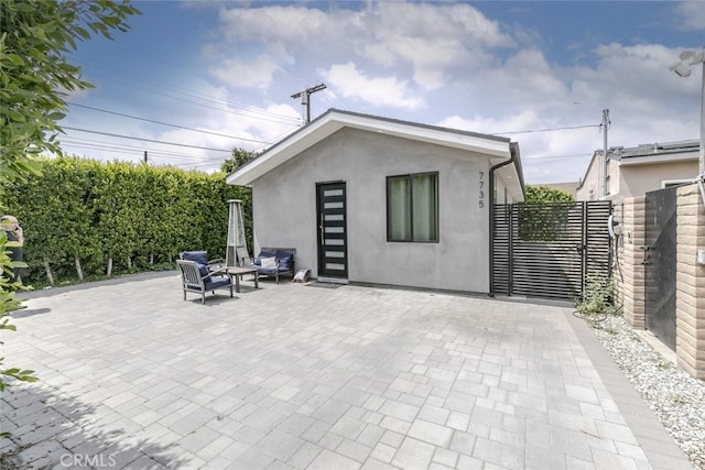 exterior space with fence