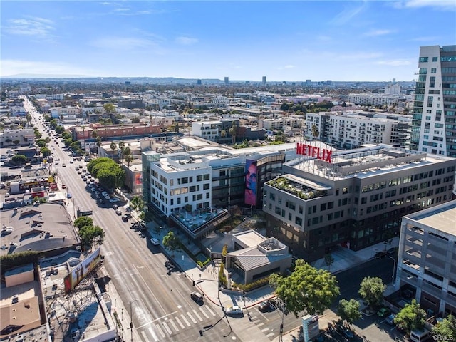 bird's eye view featuring a view of city