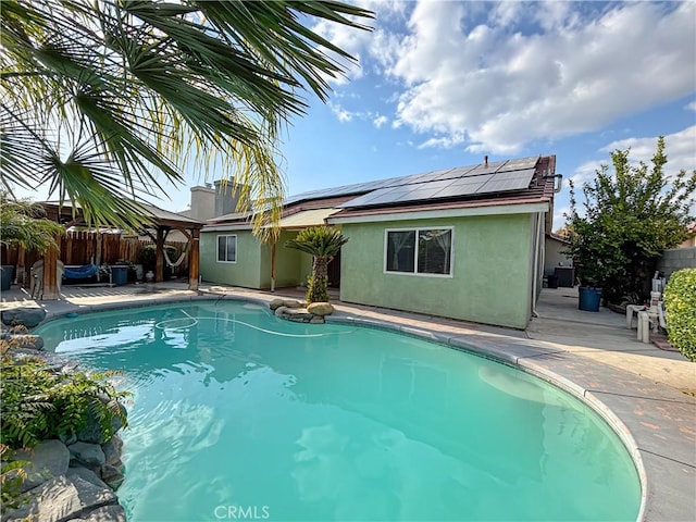 2901 Flint Hills Dr, Bakersfield, CA 93313 - view of pool featuring a fenced in pool, a fenced backyard, and a patio