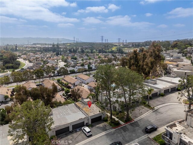 aerial perspective of suburban area