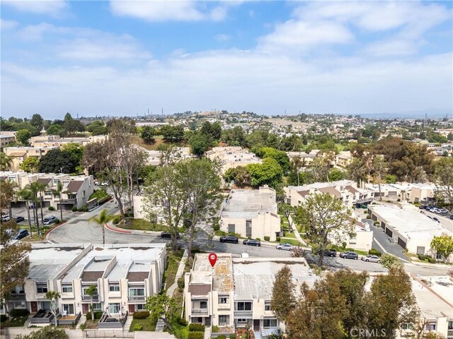 aerial perspective of suburban area