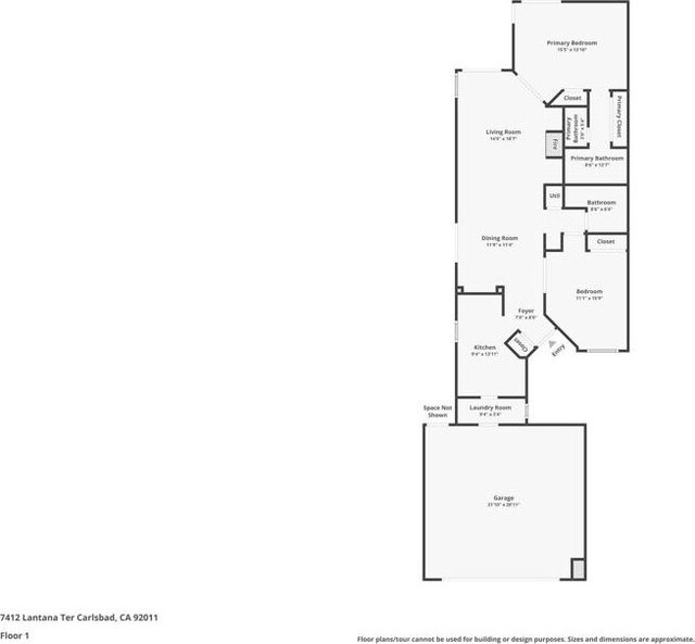 814 Okra Ct, Carlsbad, CA 92011 - view of floor plan / room layout