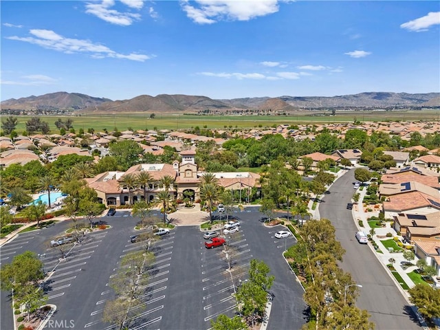 5551 Corte Fiesta, Hemet, CA 92545 - aerial view of residential area featuring a mountain backdrop