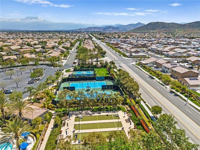 5551 Corte Fiesta, Hemet, CA 92545 - aerial view of residential area with mountains