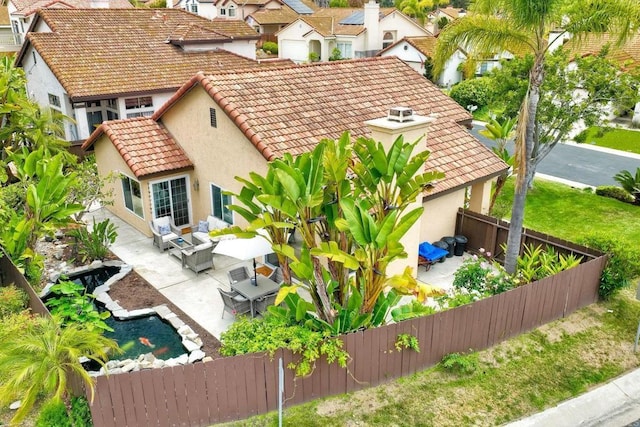 birds eye view of property featuring a residential view