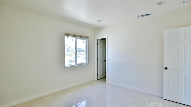 13241 Fairview St, Garden Grove, CA 92843 - unfurnished room featuring baseboards, visible vents, and light tile patterned floors