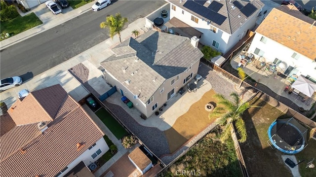 aerial view featuring a residential view
