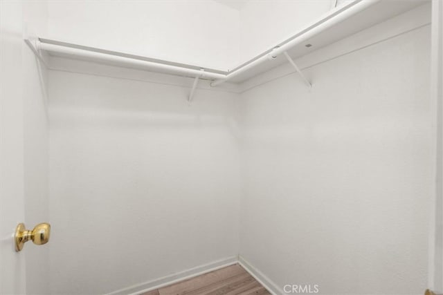spacious closet with light wood-style floors