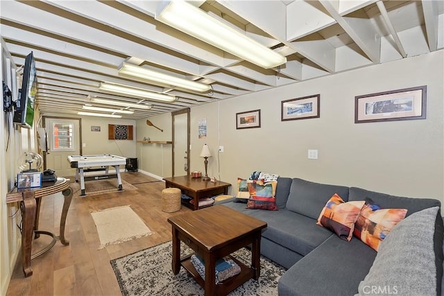 28844 Cedar Dr, Lake Arrowhead, CA 92352 - living area featuring hardwood / wood-style flooring