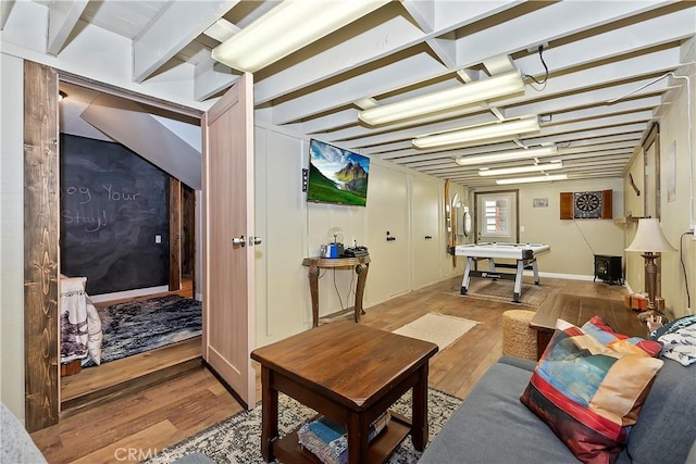 28844 Cedar Dr, Lake Arrowhead, CA 92352 - living room with wood finished floors